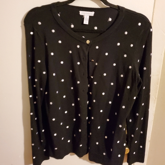 Charter Club Sweaters - Charter Club Polka Dot Sweater